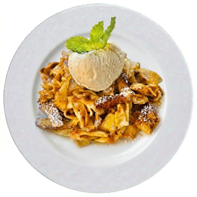 Crepe Pasta Breakfast.