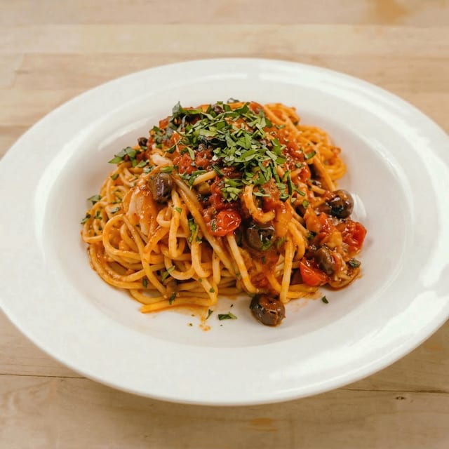 Pasta Puttanesca.