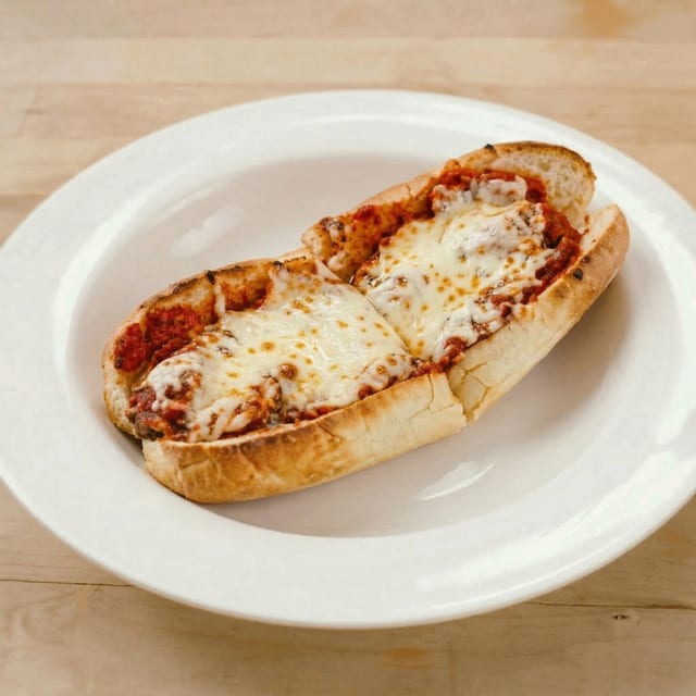 Eggplant Parm Sandwich.