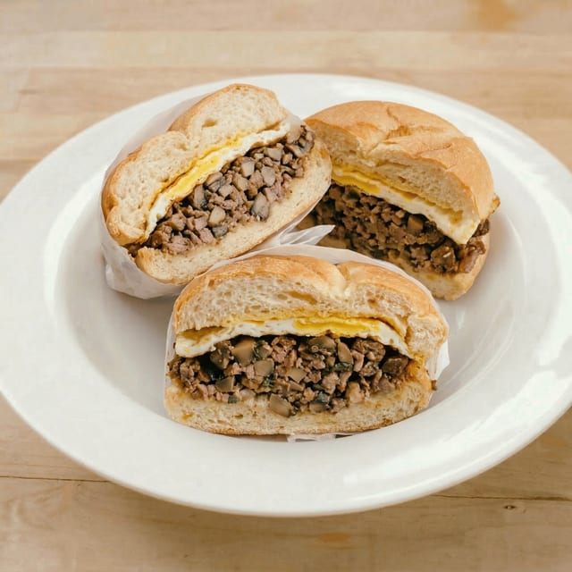 Egg & Cheese Roll Breakfast.