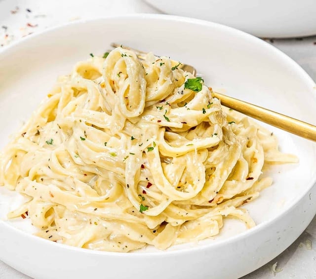 Fettuccine Alfredo.