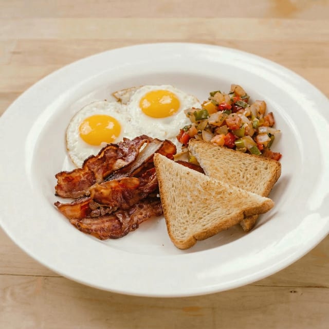Bacon & Eggs Breakfast.