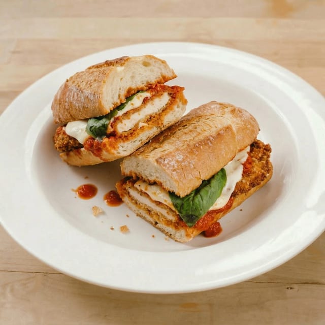 Chicken Parmigiana Sandwich.