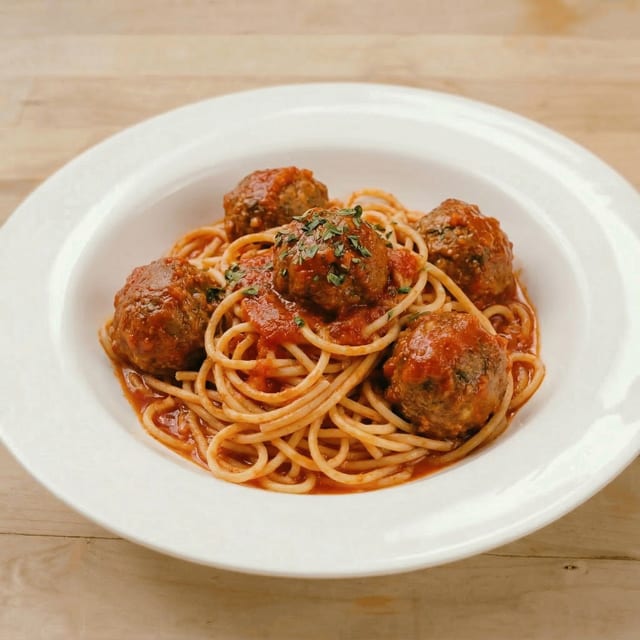 Meatballs Pasta.